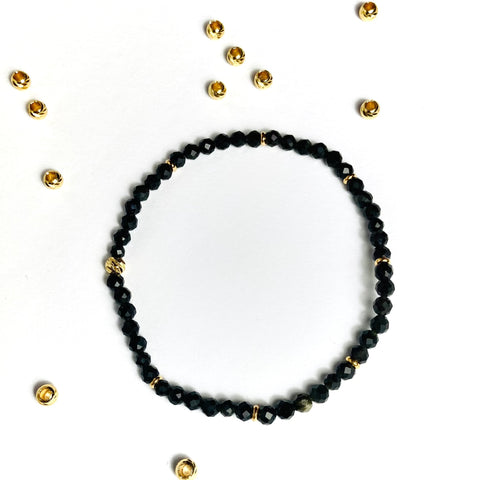 Bracelet simple Obsidienne