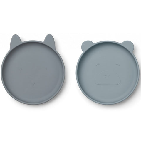 Assiettes - Bleu - Pack de 2 - Cuppin's