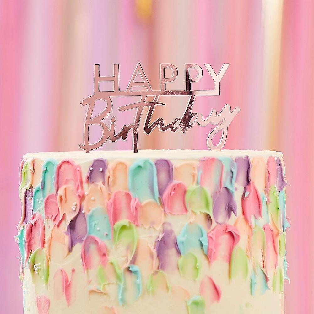 Cake Topper dessus de gâteau Happy Birthday or