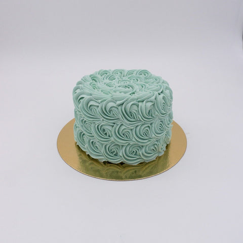 Gâteau 'Roses en Bleu Pastel' - Cuppin's