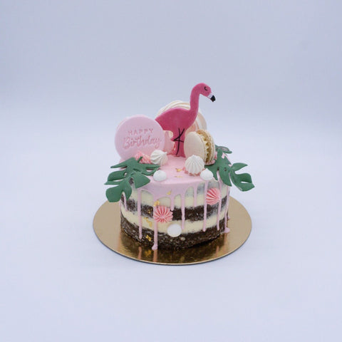 Gâteau 'Flamingo Tropical'