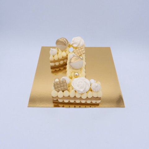 Number Cake - 'GOLDEN' - Cuppin's