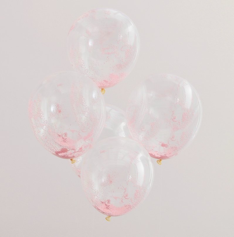 Ballons "confetti pastel rose"" - Cuppin's