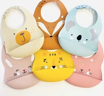 Bavoir Animaux 3 coloris - Cuppin's