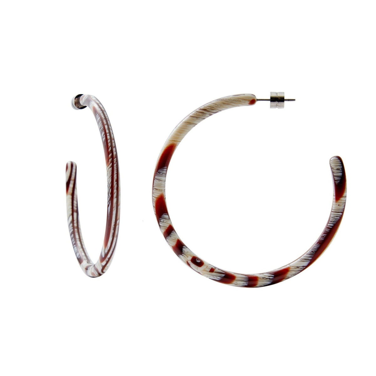 Boucles d'oreilles large hoops - Canyon Brown - Cuppin's
