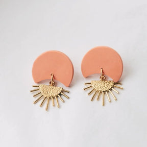 Boucles d'oreilles "Sunset II" - Peach - Cuppin's