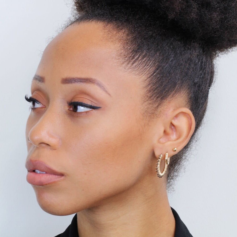 Boucles d'oreilles "Walton Hoop" - Quartz - Cuppin's
