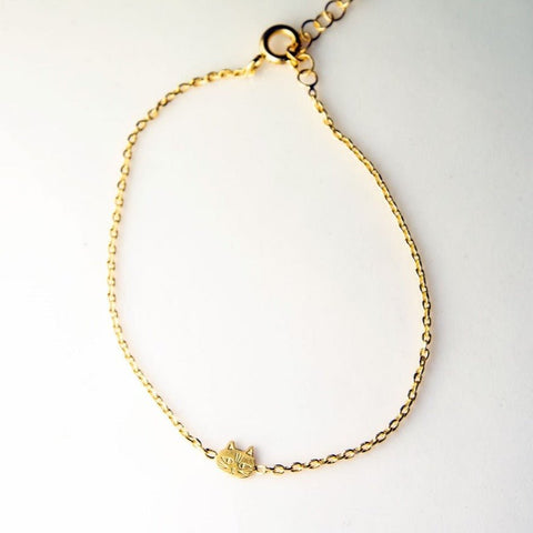 Bracelet "Chat" - doré - Cuppin's