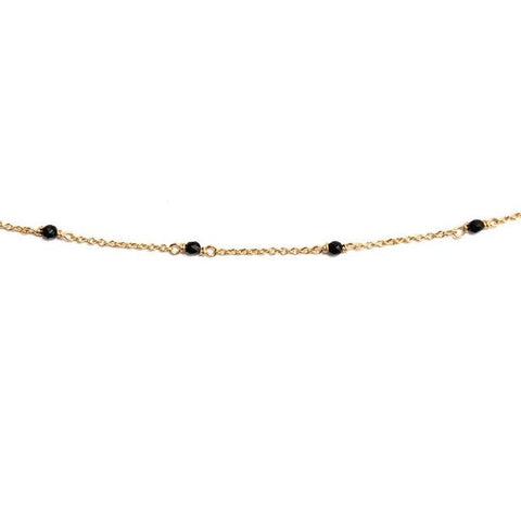 Bracelet "Dainty" - Black agate - Cuppin's