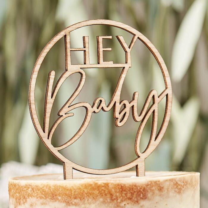 Cake Topper 'Hey Baby' - Ginger Ray - Cuppin's