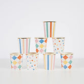 Colourful Pattern Cups - Cuppin's