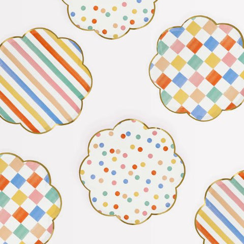 Colourful Pattern Side Plates - Cuppin's