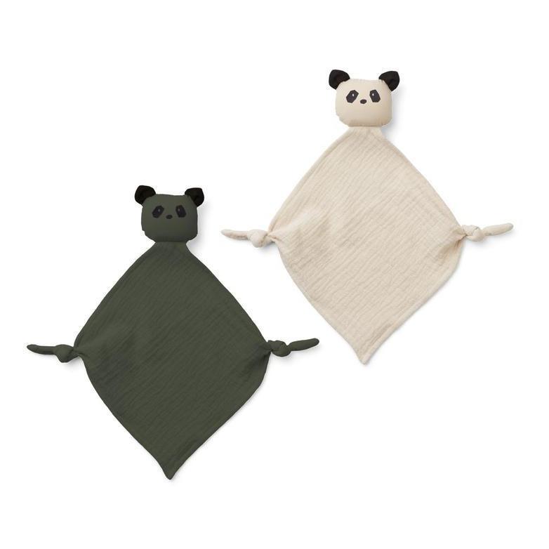 Duo de Doudou "Panda Vert" - Cuppin's