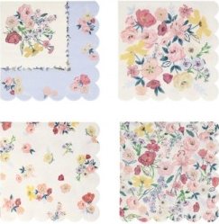 Flowers Napkins - Cuppin's