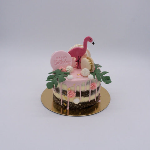 Gâteau 'Flamingo Tropical' - Cuppin's