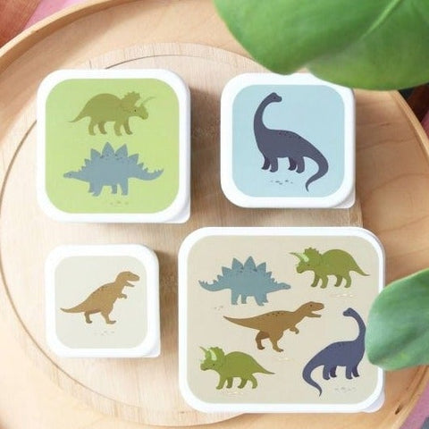 Lot de 4 Lunchboxes "Dinosaures" - Cuppin's
