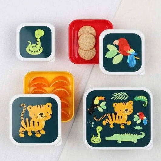 Lot de 4 Lunchboxes "Jungle" - Cuppin's