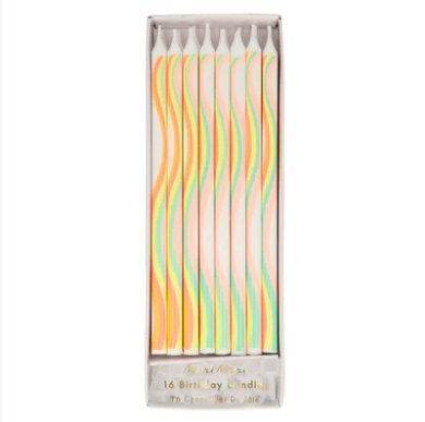 Rainbow Pattern Candles - Cuppin's