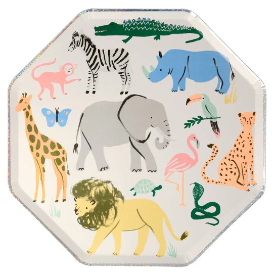Safari Animals Dinner Plates - Cuppin's