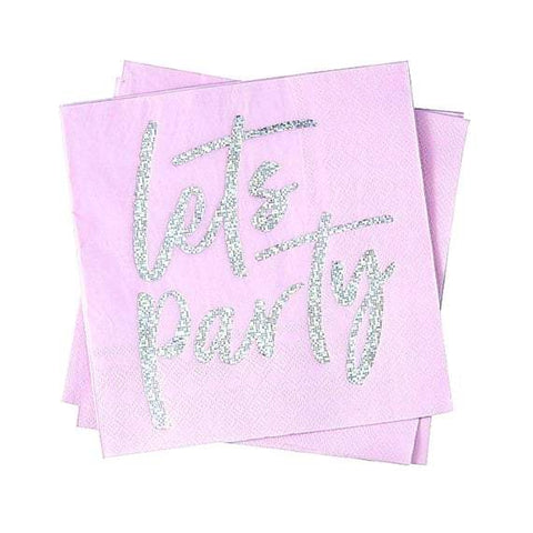 Serviettes 'Let's Party' - Ginger Ray - Cuppin's