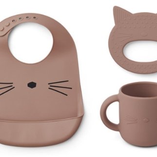 Silicone Gift Set- Cat Dark Rose - Cuppin's