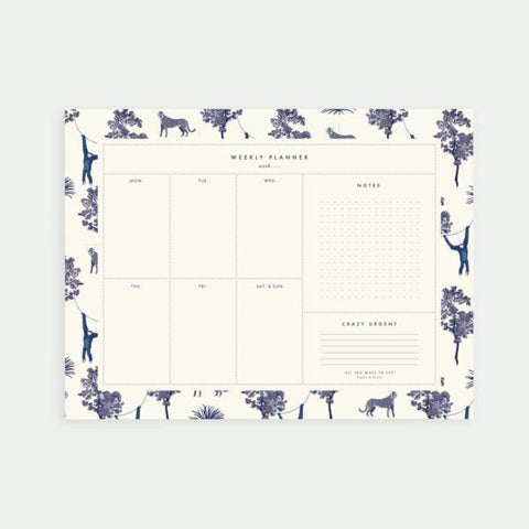 Weekly planner "Blue Jungle" - Cuppin's