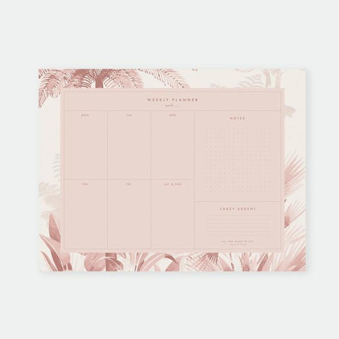 weekly planner "pink forest" - Cuppin's